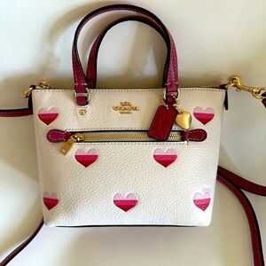 Coach Mini Gallery Crossbody With Heart Prints